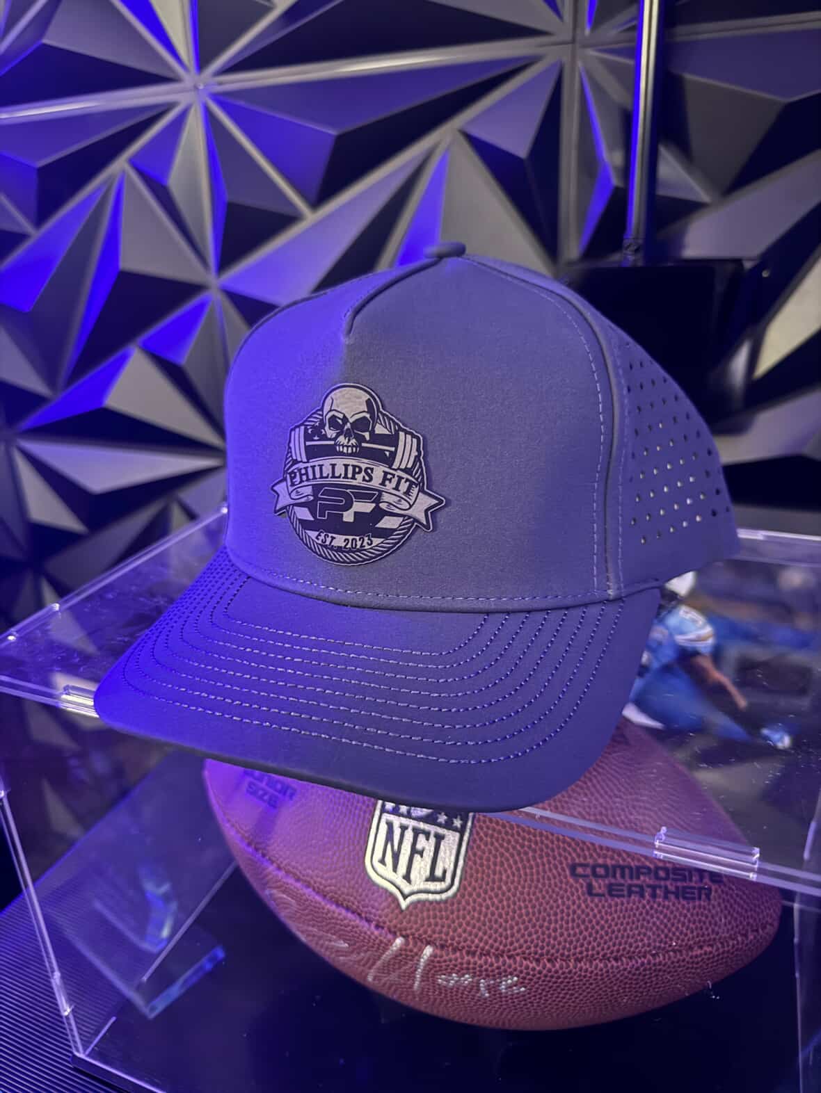 Grey on Grey PF Logo Hat - View 2